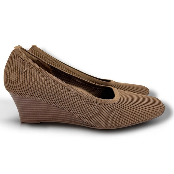 Vivaia Square Toe Wedge Margot Wedge Pro in Espresso Size EU 38 or US 7-7.5 - Picture 1 of 15